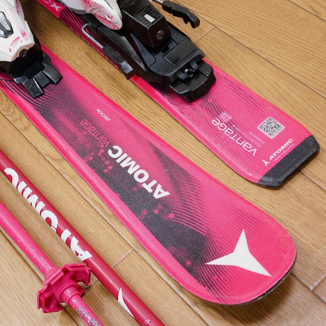 メンテ済 90cm 靴18.5cm ATOMIC スキーセット