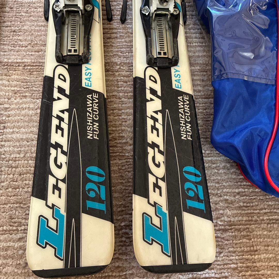 子供スキーセット NISHIZAWA120 ストック　ブーツバック、板ケース