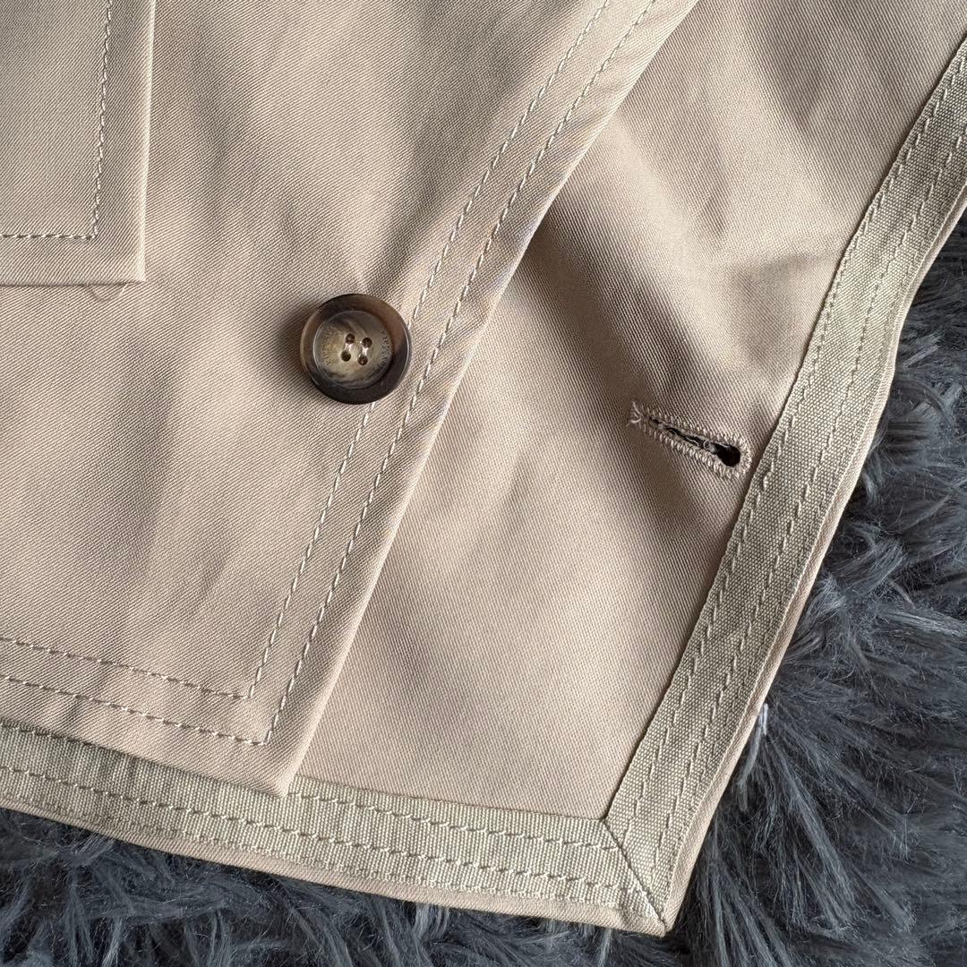 美品✨ MaxMara DRAVA トレンチケープ サンド UNICA 革ベルト