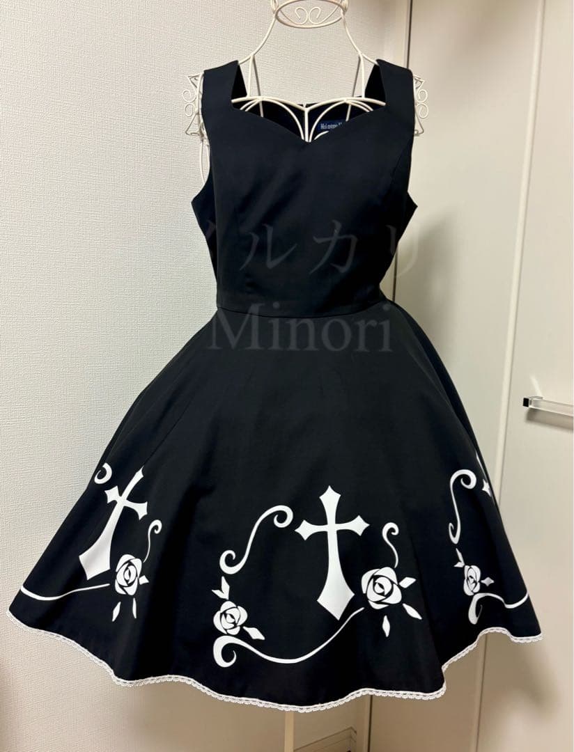 モワティエ 薔薇十字ジャンパースカート9号 送料込 美品