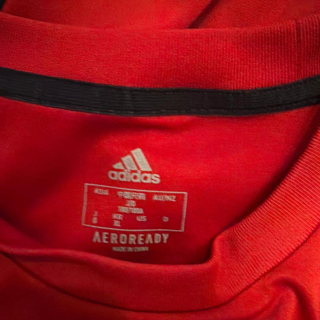 adidas 帝京第三サッカーウェア 91番 赤