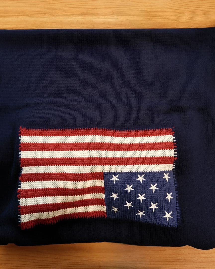 【セール】RALPH LAUREN  フラッグスローブランケット