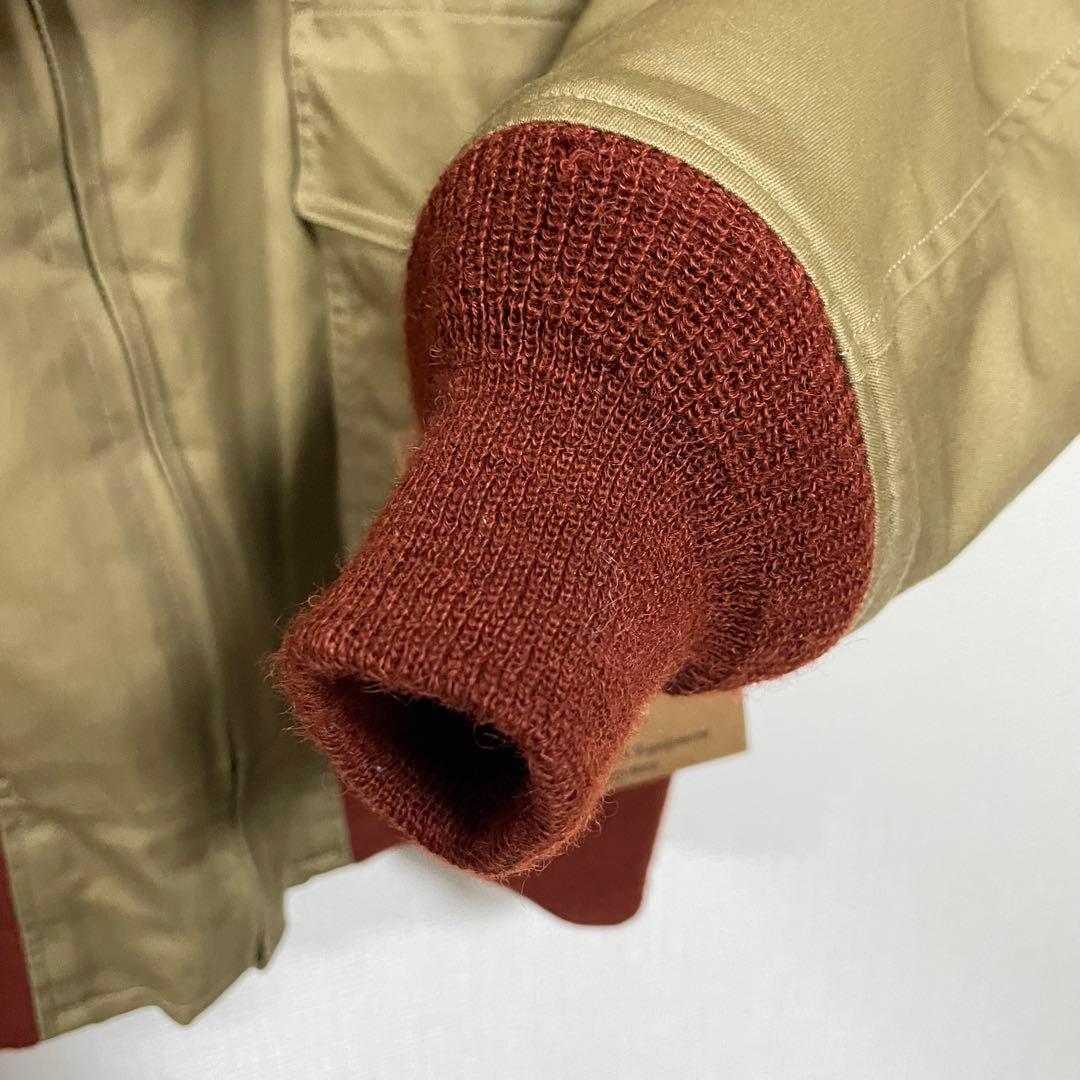 バズリクソンズ　USAF フライトジャケット　B-10 赤リブ　襟ボア　40