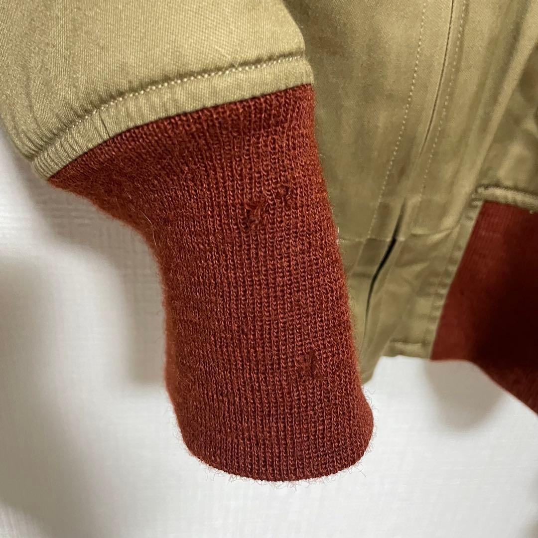 バズリクソンズ　USAF フライトジャケット　B-10 赤リブ　襟ボア　40