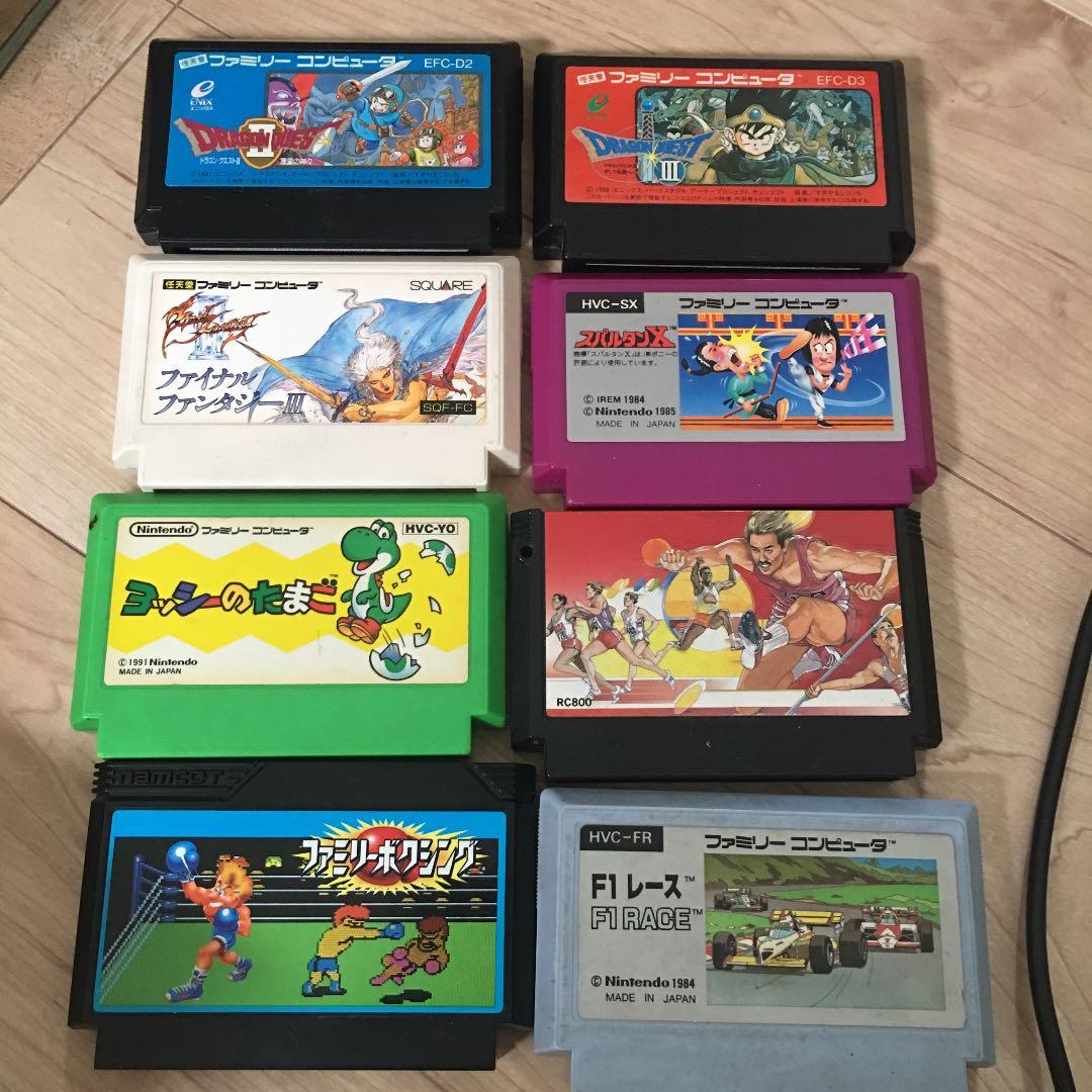 任天堂 ファミコン 本体 ソフト カセット まとめて