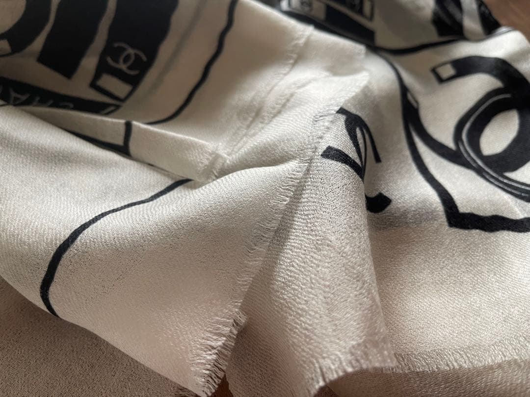 未使用　CHANEL ノベルティ ストール パシュミナ ココマーク