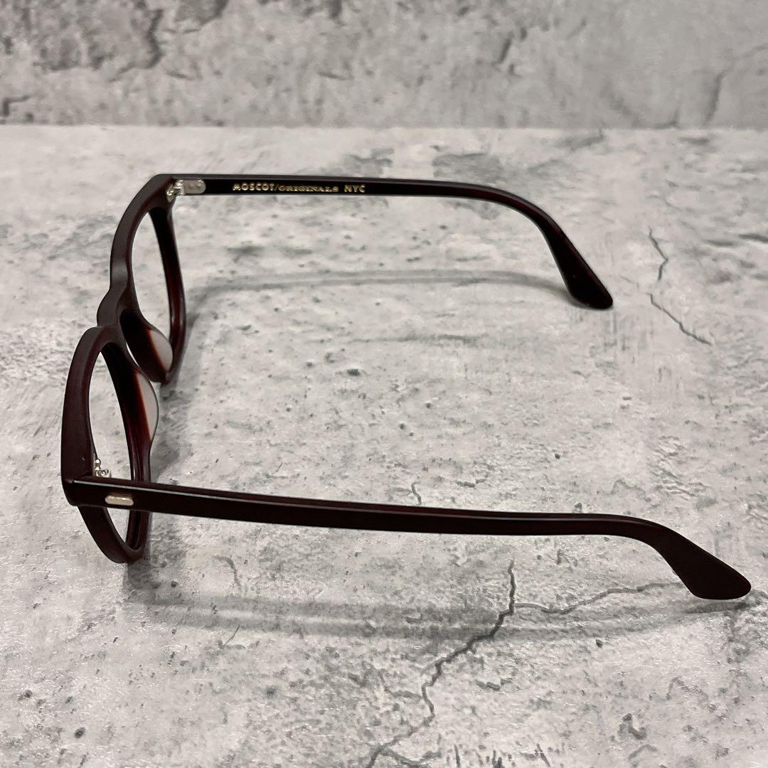 希少 美品 MOSCOT TATAH ダークブラウン サングラス フレームのみ