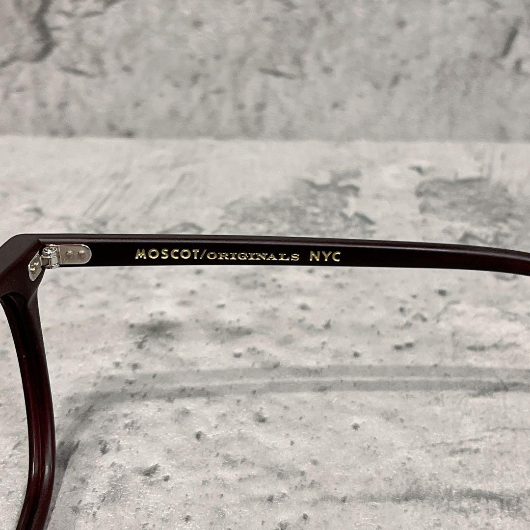 希少 美品 MOSCOT TATAH ダークブラウン サングラス フレームのみ