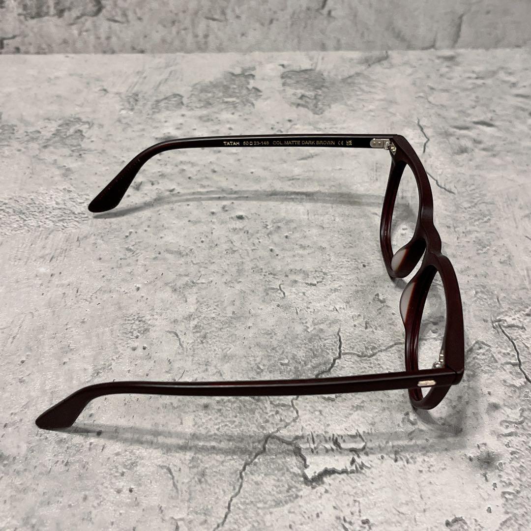 希少 美品 MOSCOT TATAH ダークブラウン サングラス フレームのみ