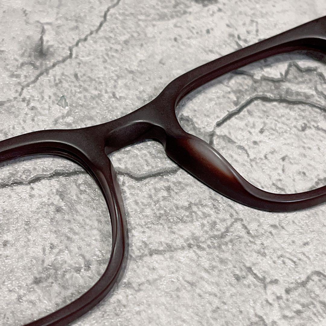 希少 美品 MOSCOT TATAH ダークブラウン サングラス フレームのみ