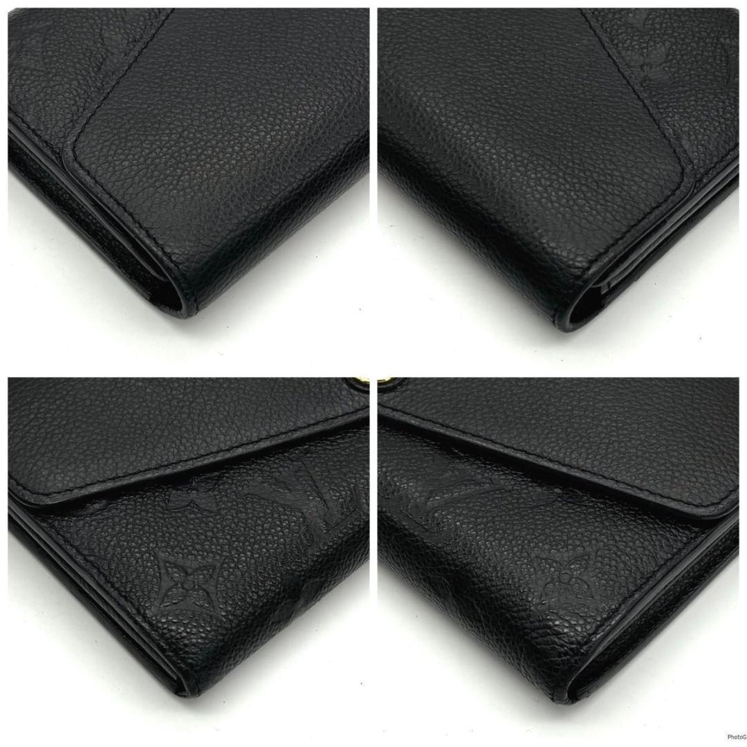 ルイヴィトン アンプラント ポルトフォイユ サラ ブラック 黒 長財布 ノワール