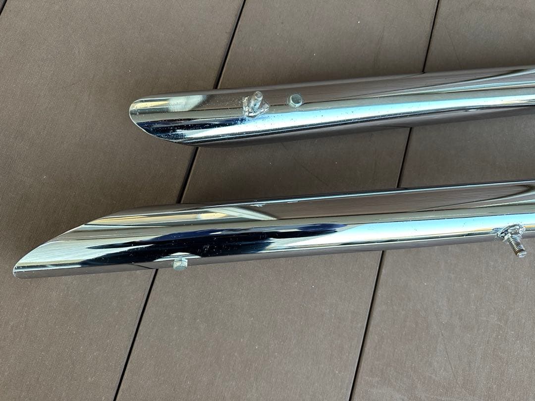 スティード　400 600 用マフラー　スラッシュカット当時物