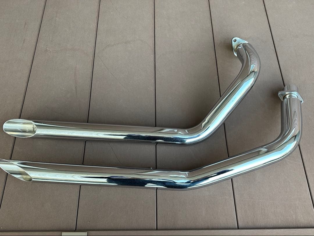 スティード　400 600 用マフラー　スラッシュカット当時物