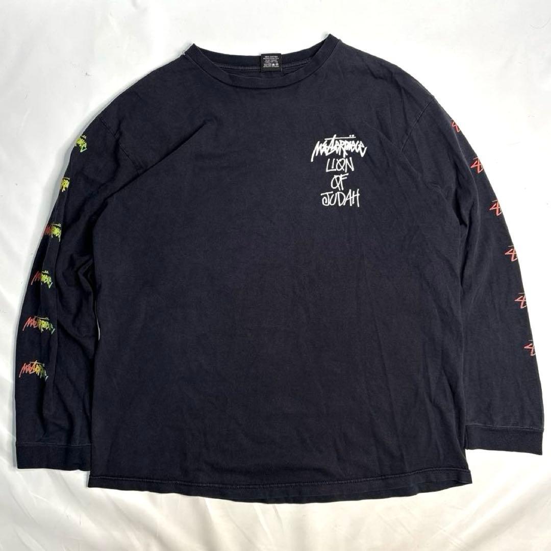 2005ss stussy masterpiece ロンT L ラスタ 王冠