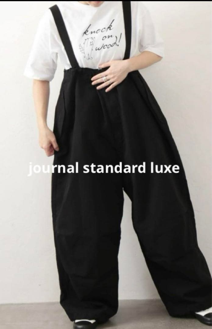 js luxe CLポプワッシャー サスペンダーパンツ