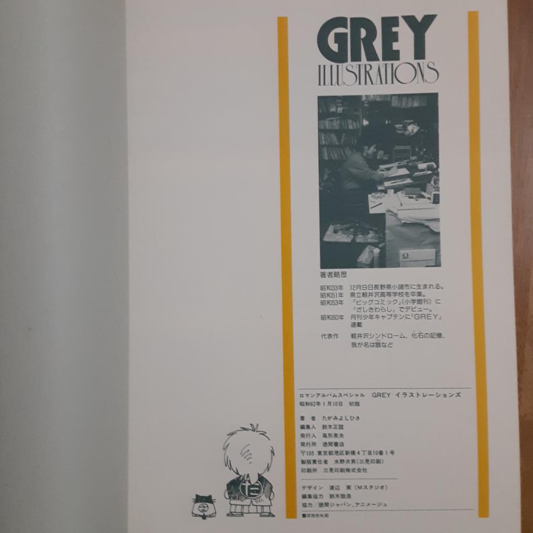 ロマンアルバムスペシャル グレイ GREY イラストレーションズ 徳間書店 初版