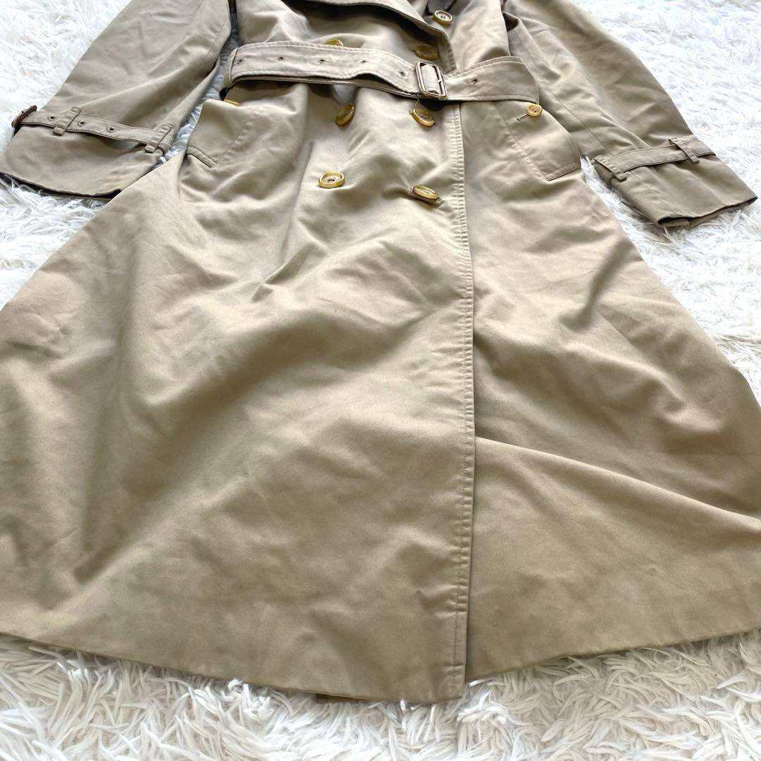 バーバリーズ　トレンチコート　ロング　裏地　ノバチェック　ベルト　ベージュ