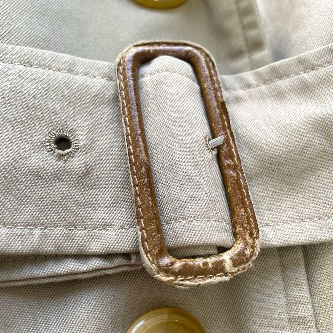 バーバリーズ　トレンチコート　ロング　裏地　ノバチェック　ベルト　ベージュ