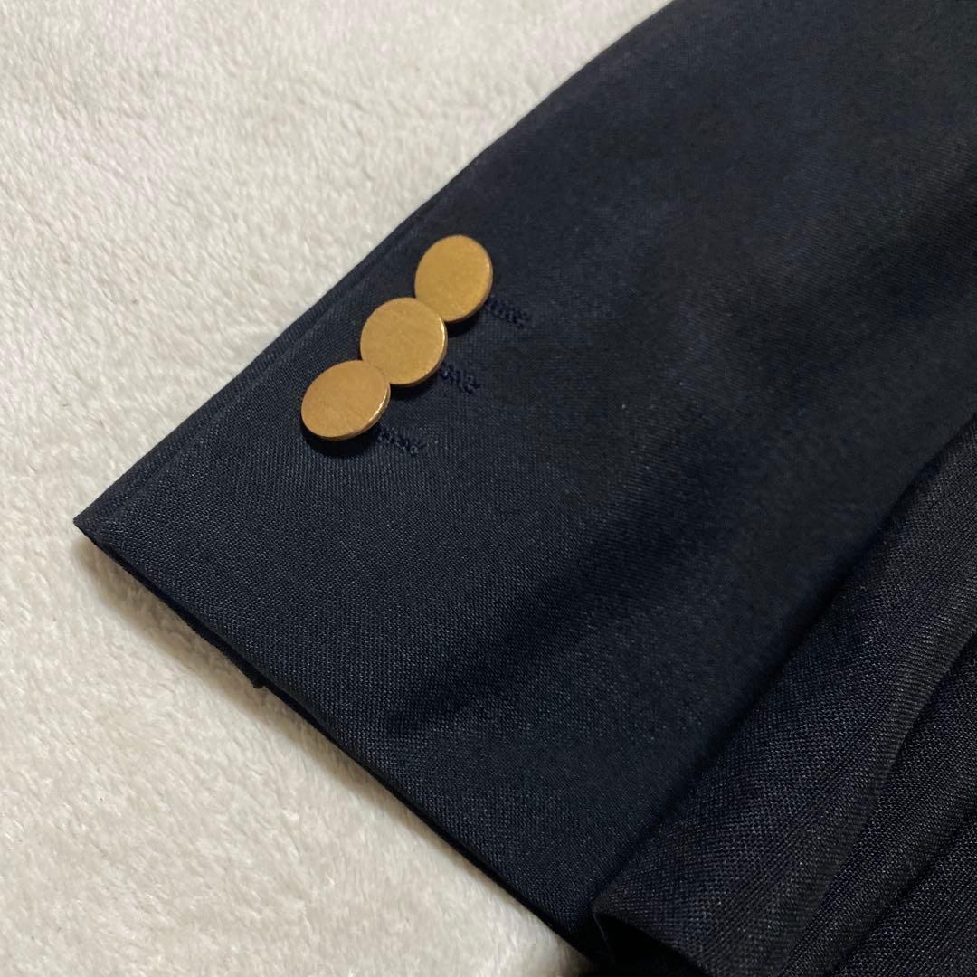 PRADA モヘア ヴァージン ウール 金ボタン 2B テーラード ジャケット