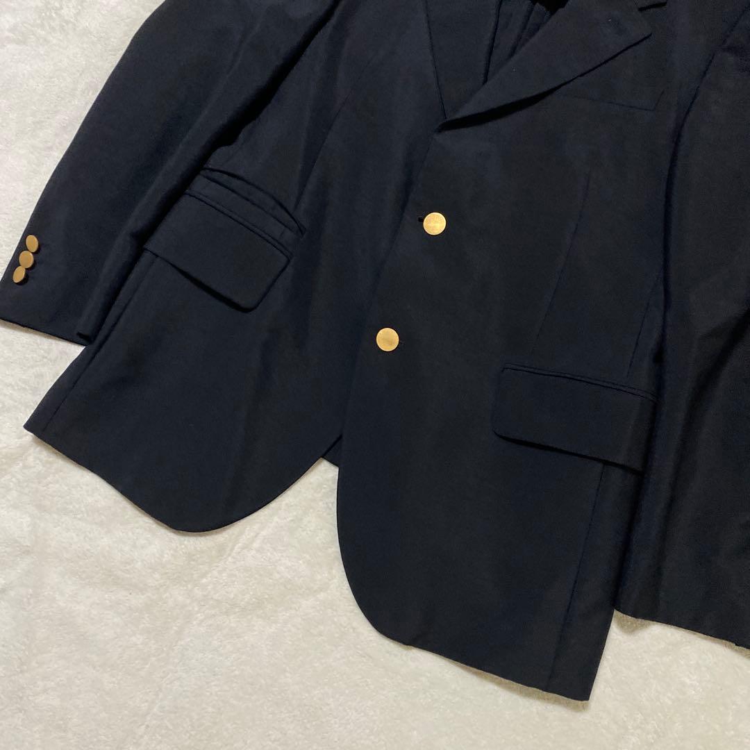 PRADA モヘア ヴァージン ウール 金ボタン 2B テーラード ジャケット