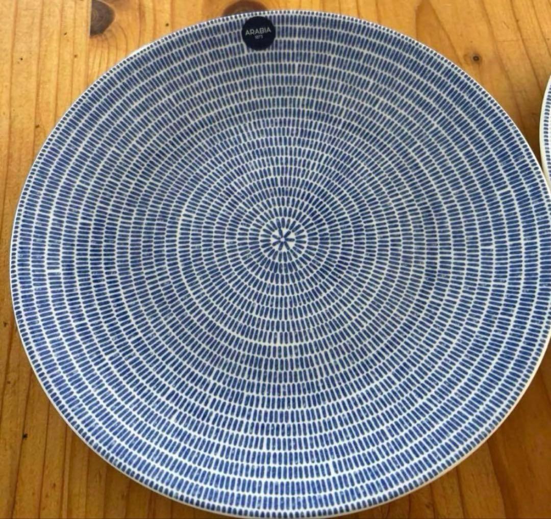 【新品】ARABIA／アラビア/24h Avec アベック ブルー　20センチ