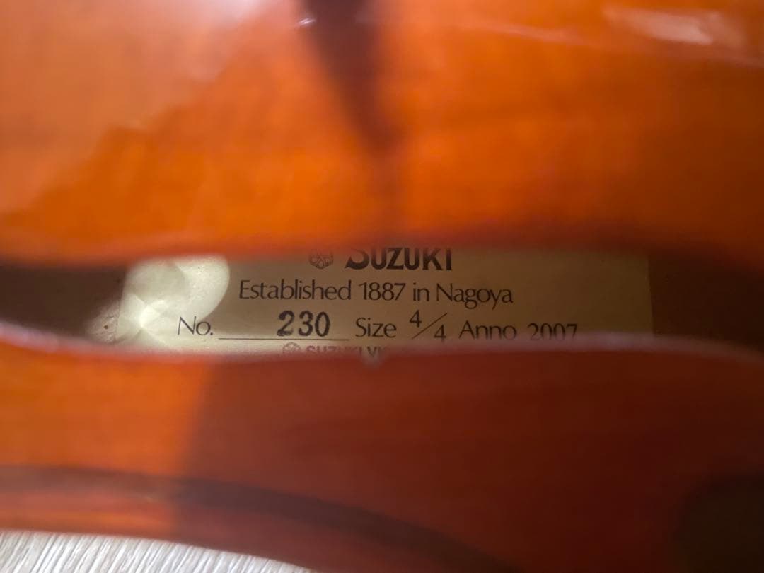 Suzuki No.230 (4/4) バイオリン本体 ケース付き
