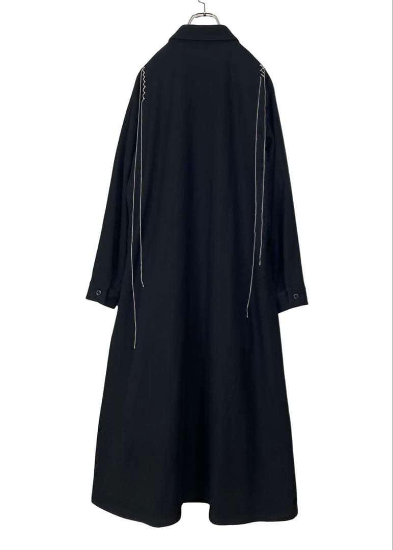 BEBEY's ワイズ 美品 ハンドステッチ シャツドレス 黒1