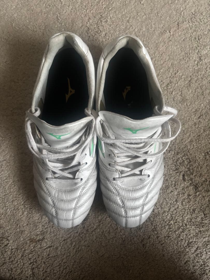 Mizuno モナルシーダシューズ シルバー/グリーン25.5