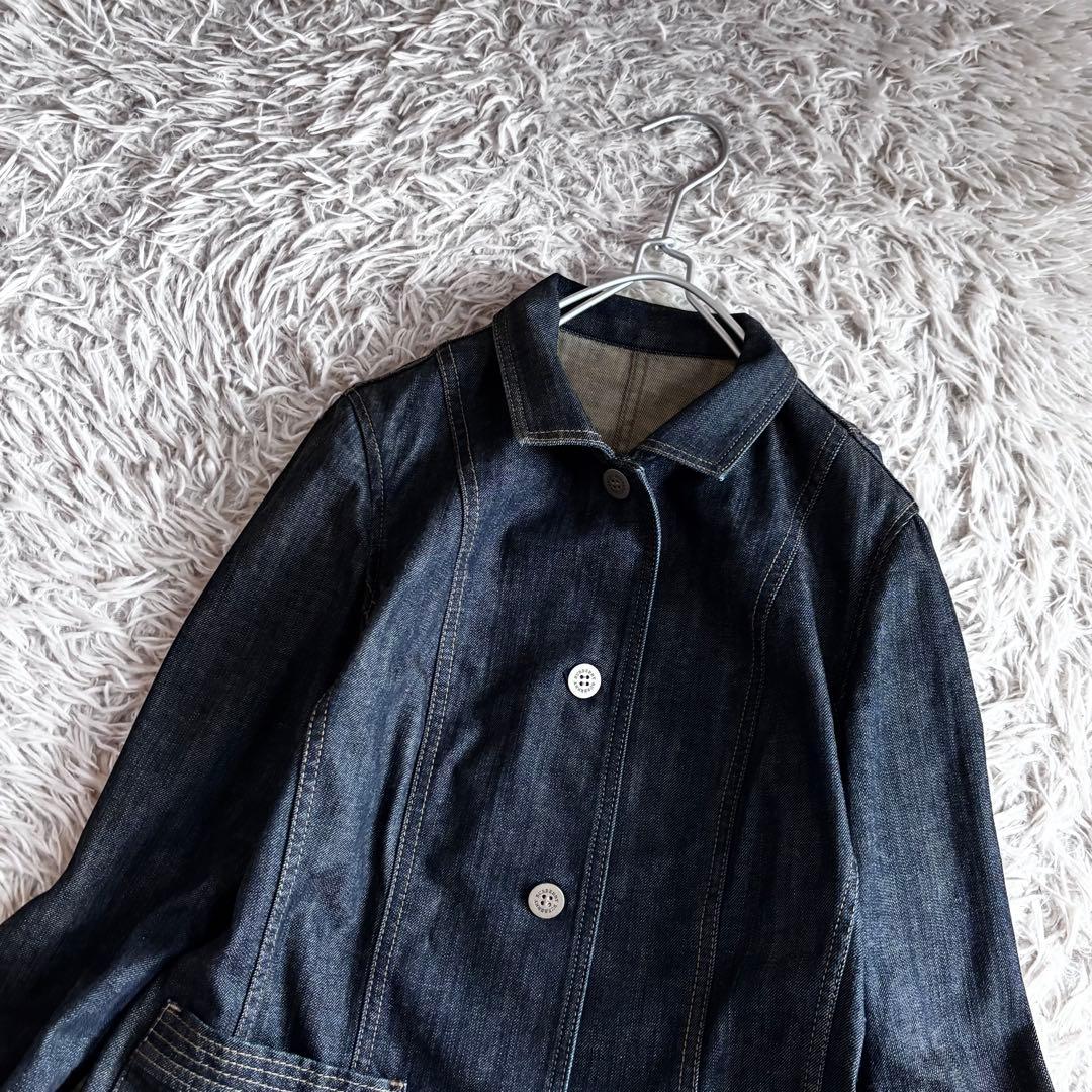 希少 バーバリー ロンドン デニム ジャケット 44 大きいサイズ ノバチェック