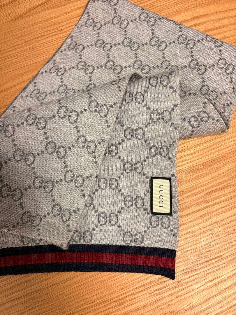 GUCCI GGパターン マフラー フリーサイズ