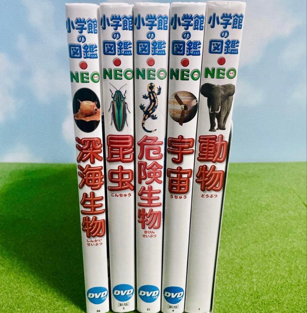 小学館の図鑑NEO 5冊セット　DVD有り