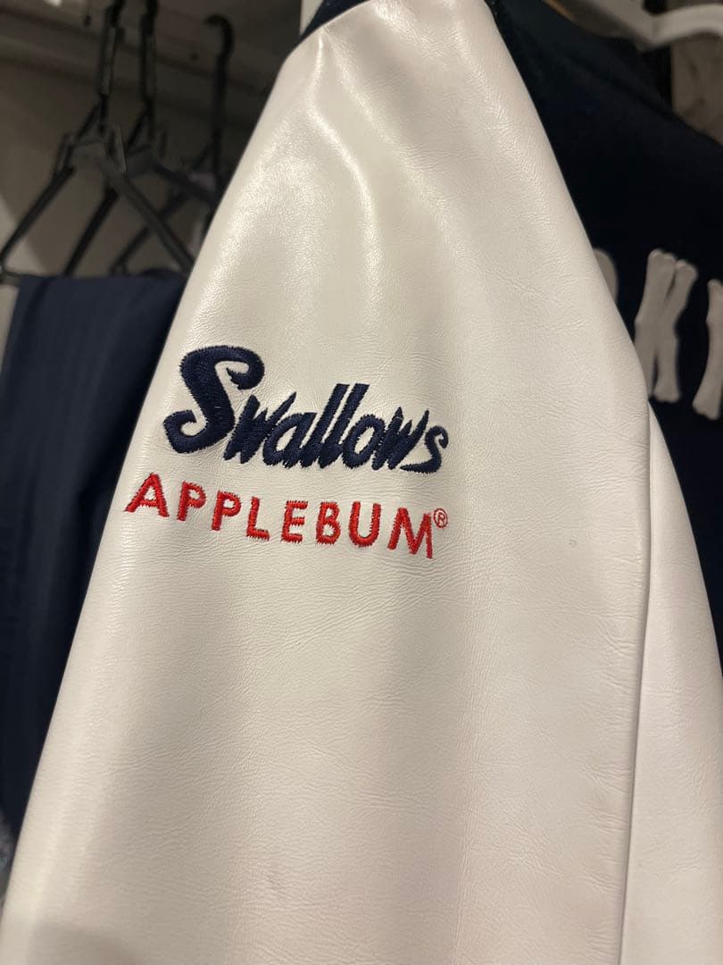 超希少！APPLEBUM×ヤクルトスワローズ スタジャン 未使用 Ｌサイズ