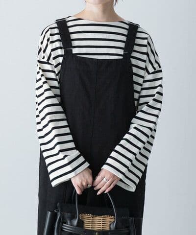 かぐれ　コットンボートネックカットソー