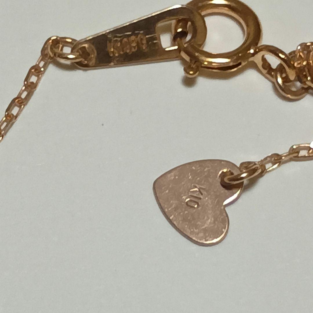 【✡丙午✡】K10 PG ダイヤモンドネックレス