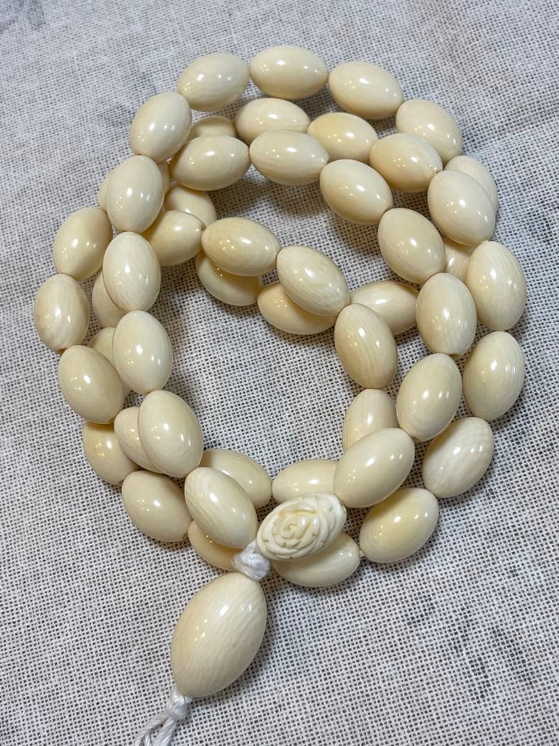 アイボリー念珠 数珠 ネックレス