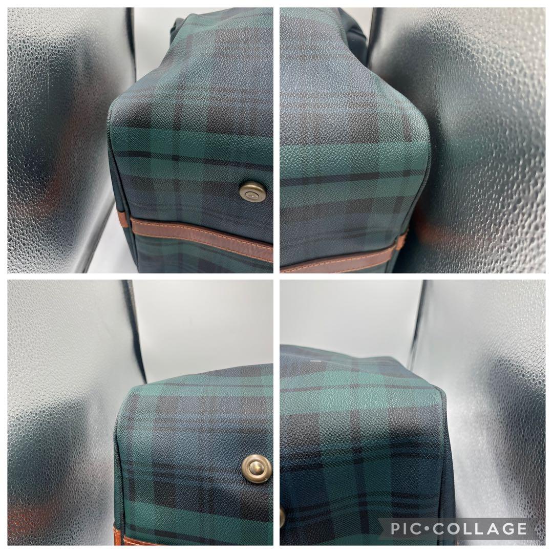 ポロラルフローレン ボストンバッグ 2way ブラックウォッチ PVC 大容量