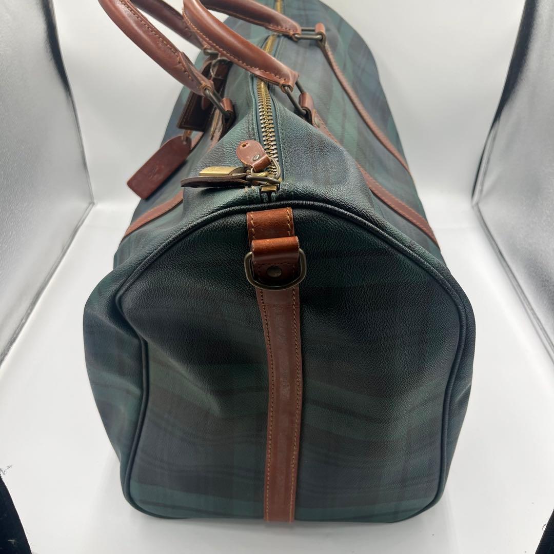 ポロラルフローレン ボストンバッグ 2way ブラックウォッチ PVC 大容量