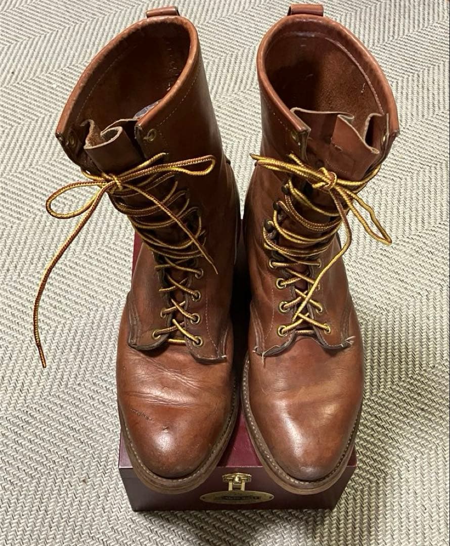 CHIPPEWA チペワ　ロガーブーツ 70〜80年代　プリント黒タグ