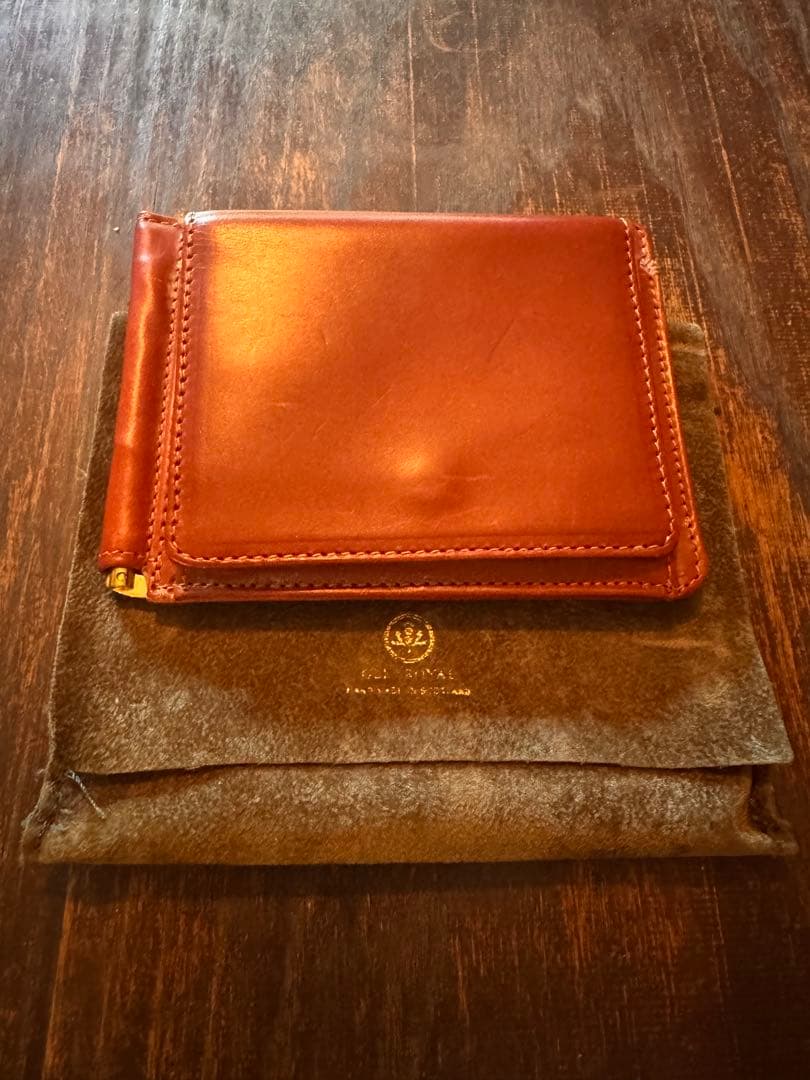 [グレンロイヤル] マネークリップ 小銭入れ付き 2つ折り 財布 カードケース