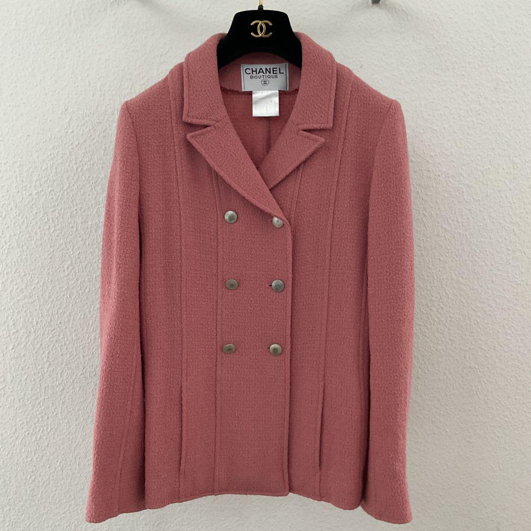 CHANELシャネル お洒落ピンクのジャケット size36