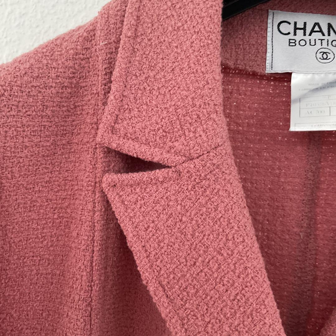 CHANELシャネル お洒落ピンクのジャケット size36