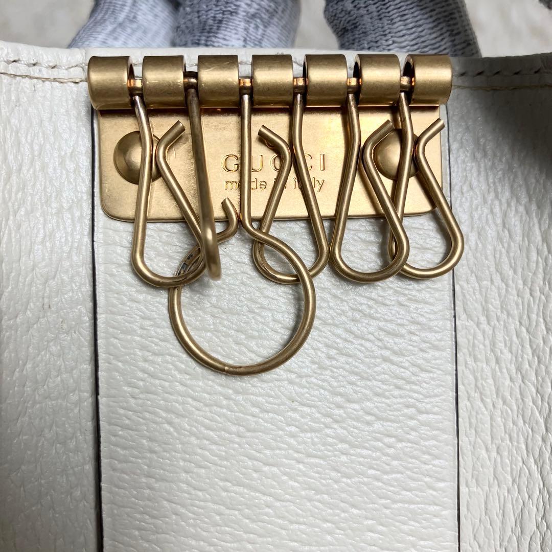 【未使用】 GUCCI オフィディア キーケース GGマーモント 季節カラー