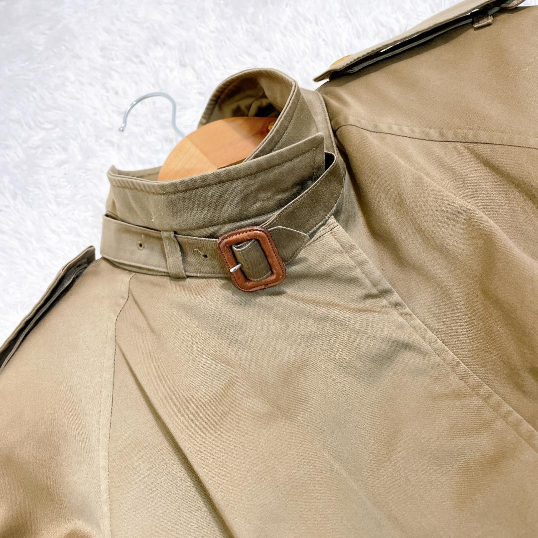 【美品】バーバリー ステンカラーコート ノバチェック マキシ丈 ライナーベルト付