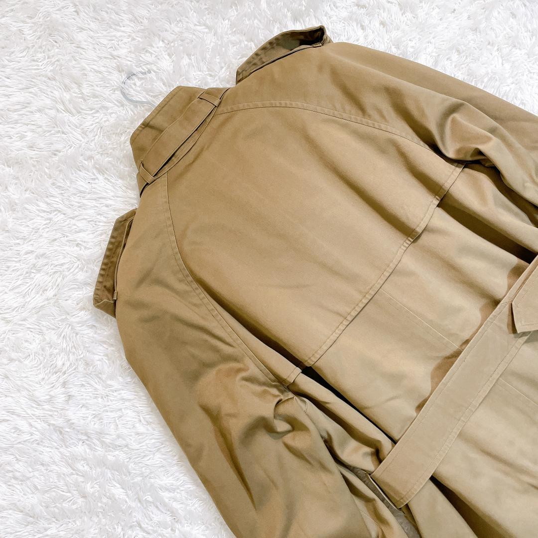 【美品】バーバリー ステンカラーコート ノバチェック マキシ丈 ライナーベルト付