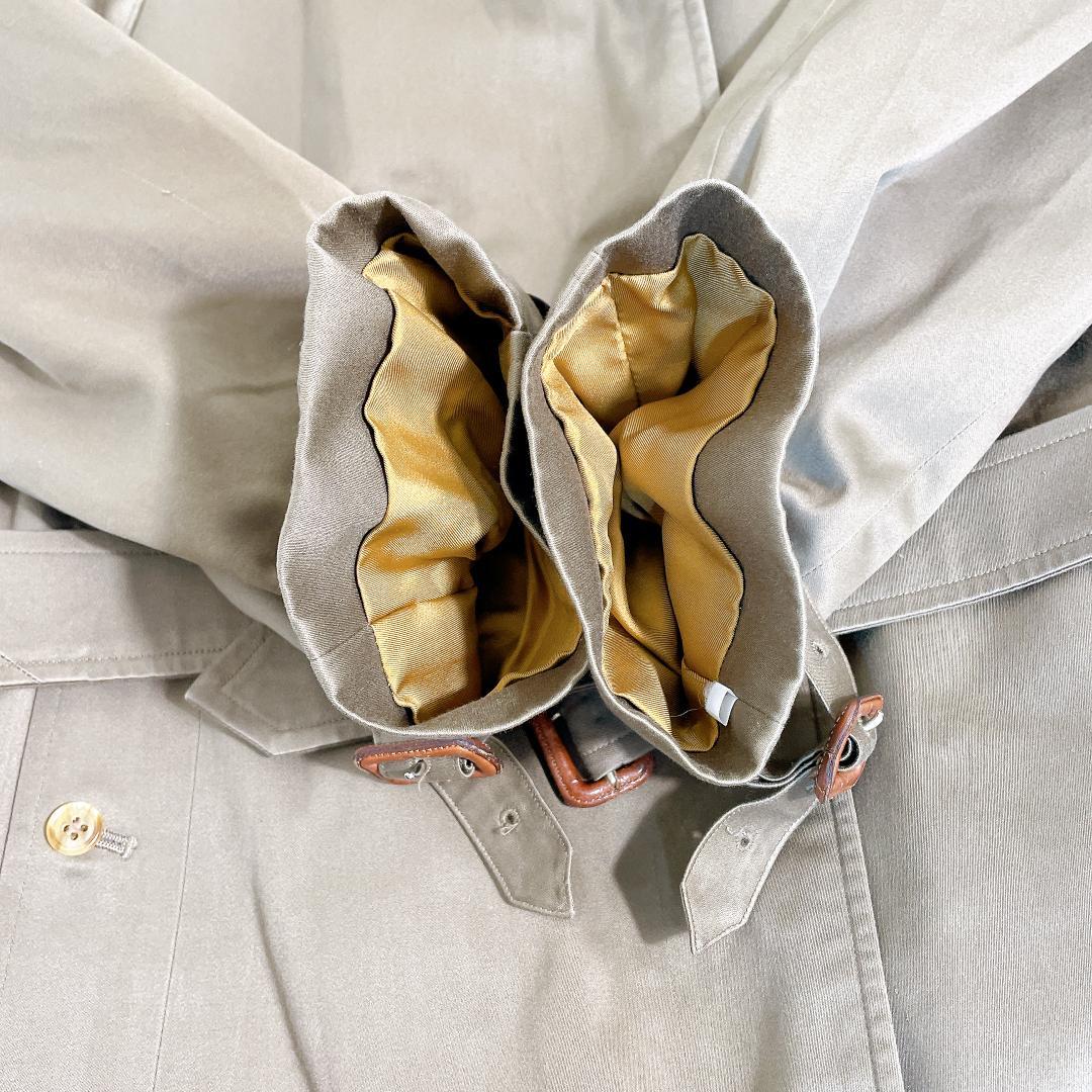 【美品】バーバリー ステンカラーコート ノバチェック マキシ丈 ライナーベルト付