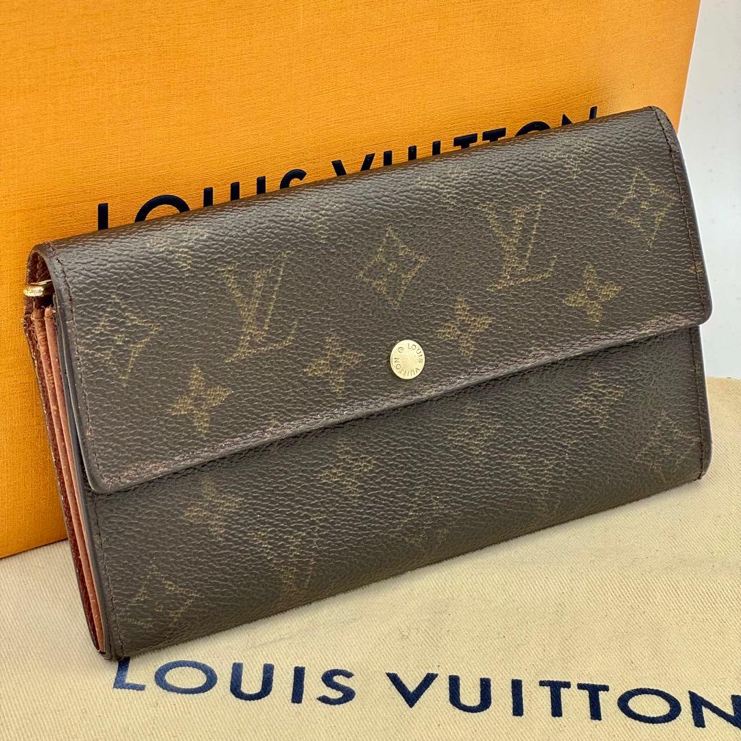 ヴィトン モノグラム ポルトモネ クレディ 長財布 カード 2 枚 M61725