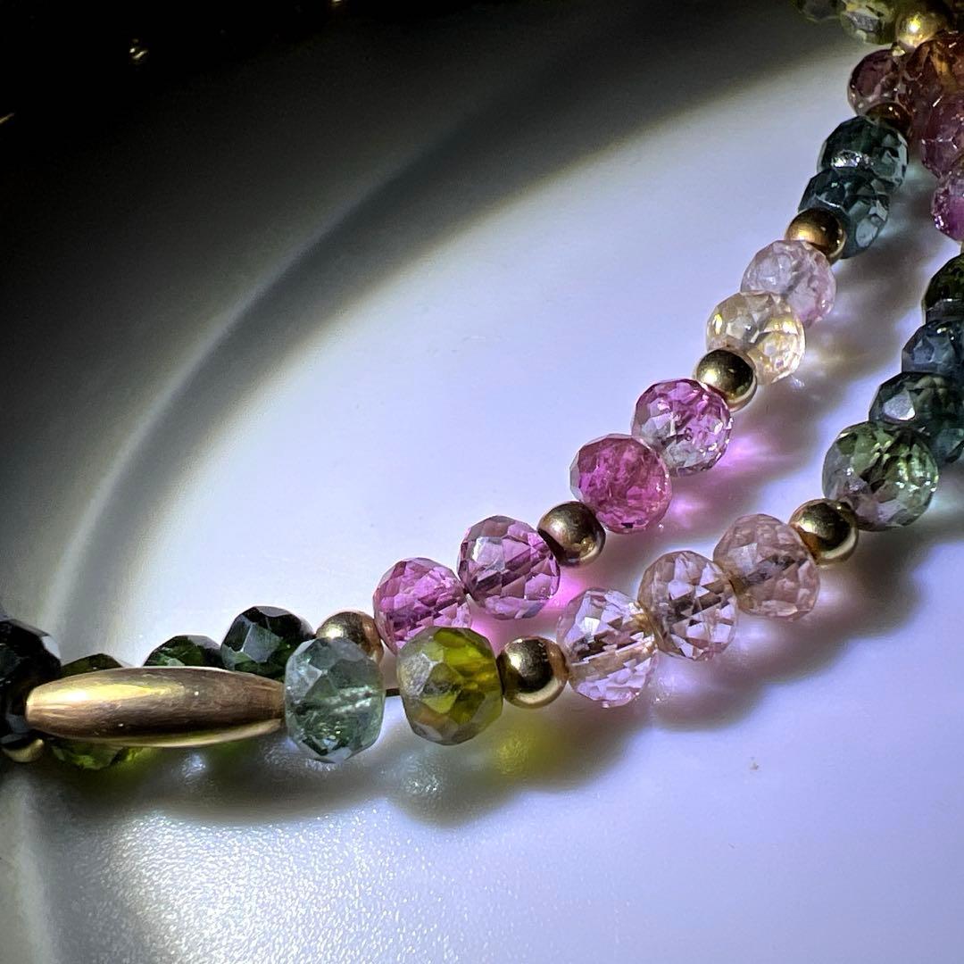 14K刻印　翡翠ネックレス　12g 東Y8-0210☆2F