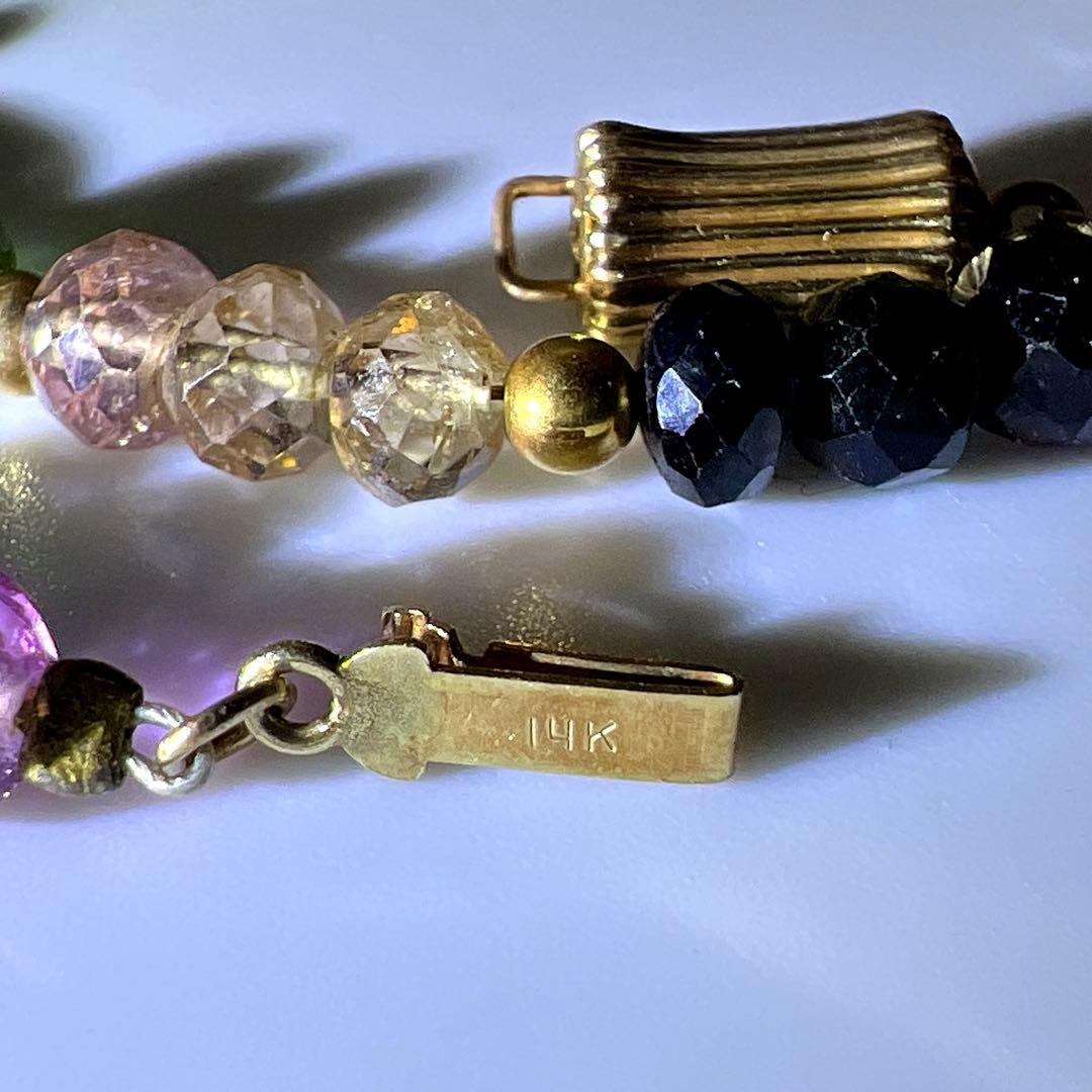 14K刻印　翡翠ネックレス　12g 東Y8-0210☆2F