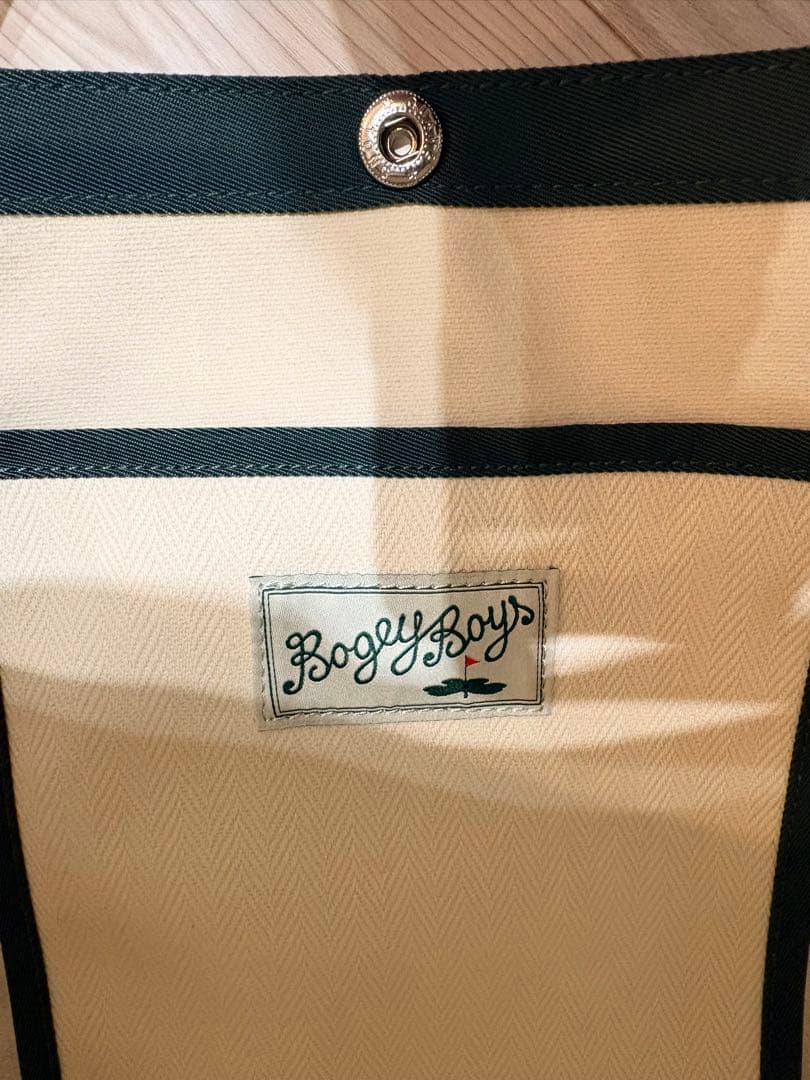 Bogey Boy トートバッグ アイボリー・グリーン