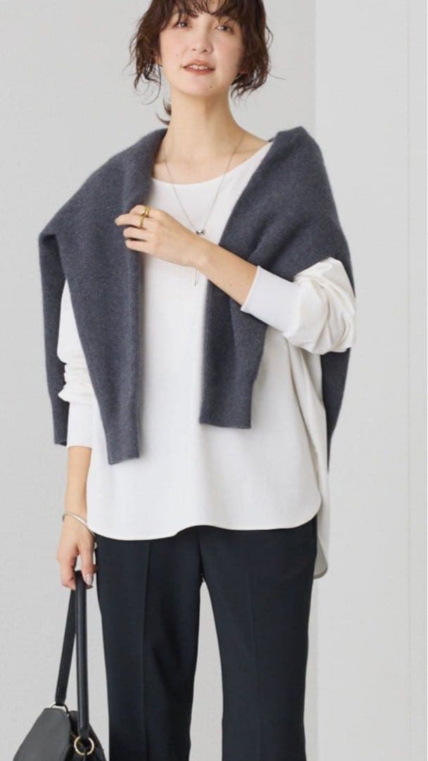 【新品未使用】RIVE DROITEキュプラプルオーバー　レイヤード　Fサイズ